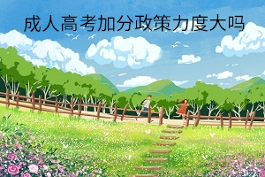 成人高考加分政策力度大吗?哪些条件可以加分