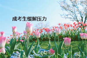 成人高考考生如何缓解备考压力?成考生要学会这样做